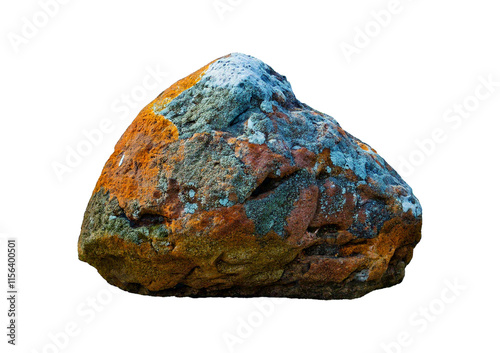 Fototapeta Naklejka Na Ścianę i Meble -  Heavy reef rock isolated on a transparent or white background