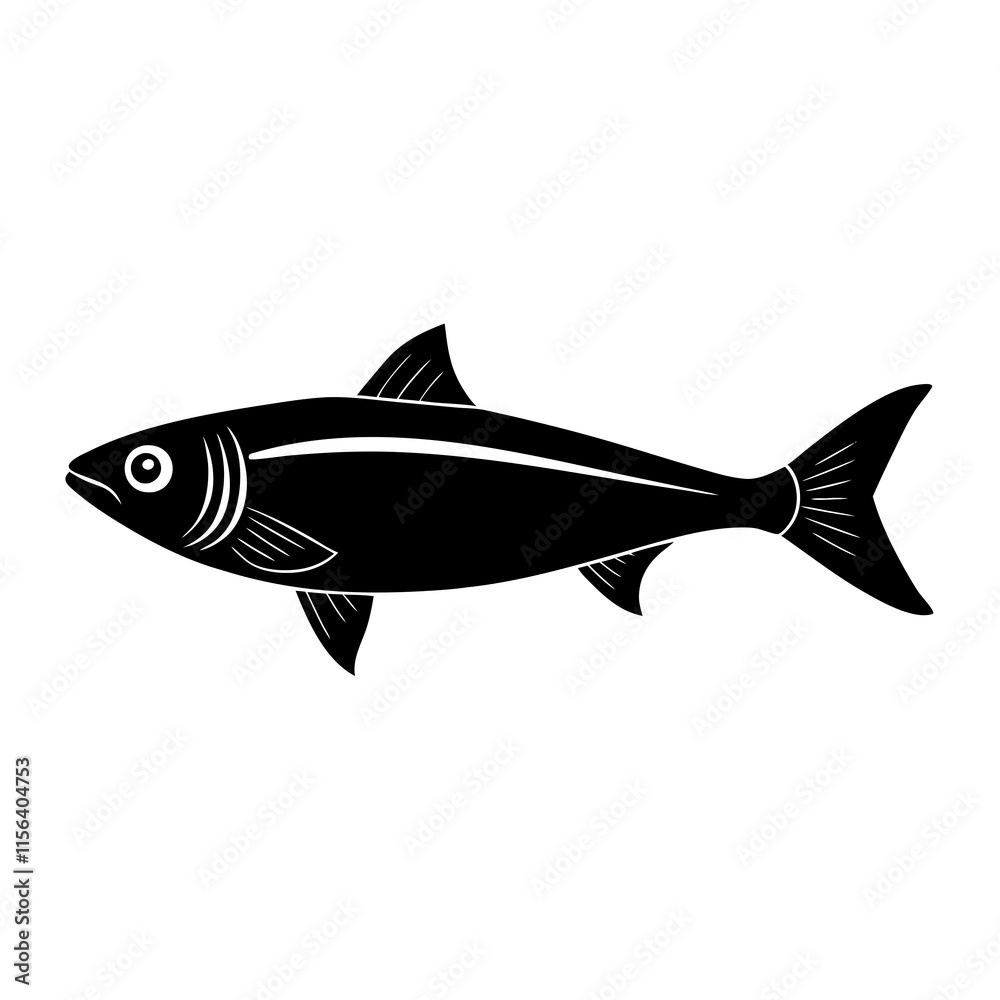 Herring silhouette vector Herring silhouette vector