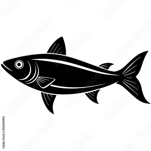 Herring silhouette vector