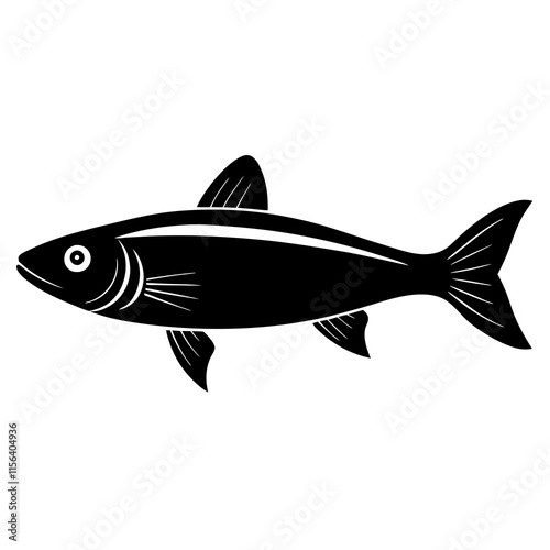 Herring silhouette vector