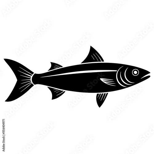 Herring silhouette vector