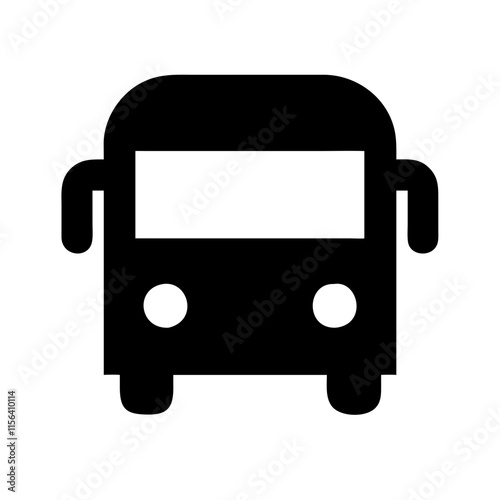 school bus icon design