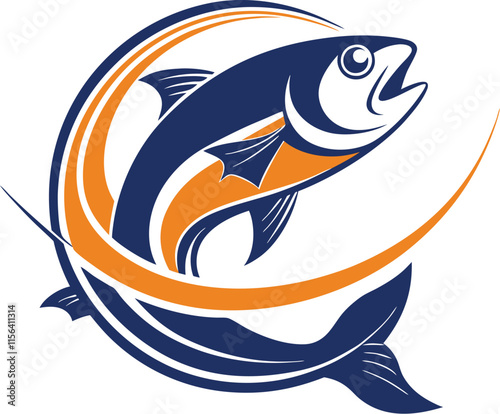 Iconic Fish Logo for Businesses photo