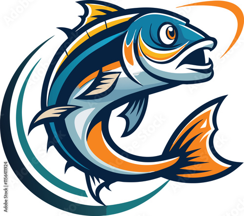 Iconic Fish Logo for Businesses photo