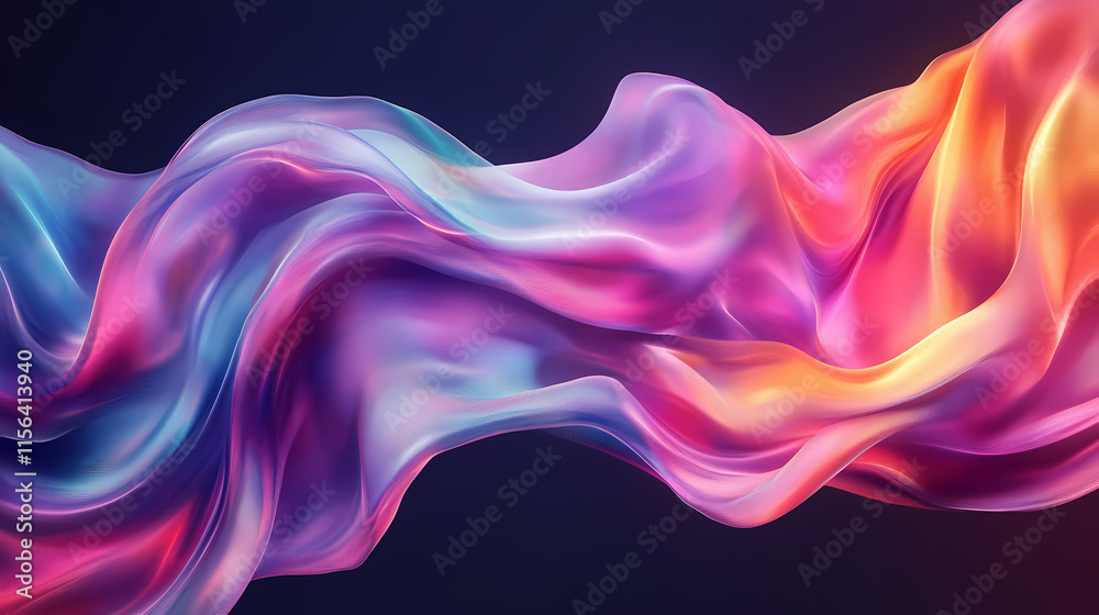 Dynamic rainbow flow abstract with silken texture. Silken. Illustration Dynamic rainbow flow abstract with silken texture. Silken. Illustration