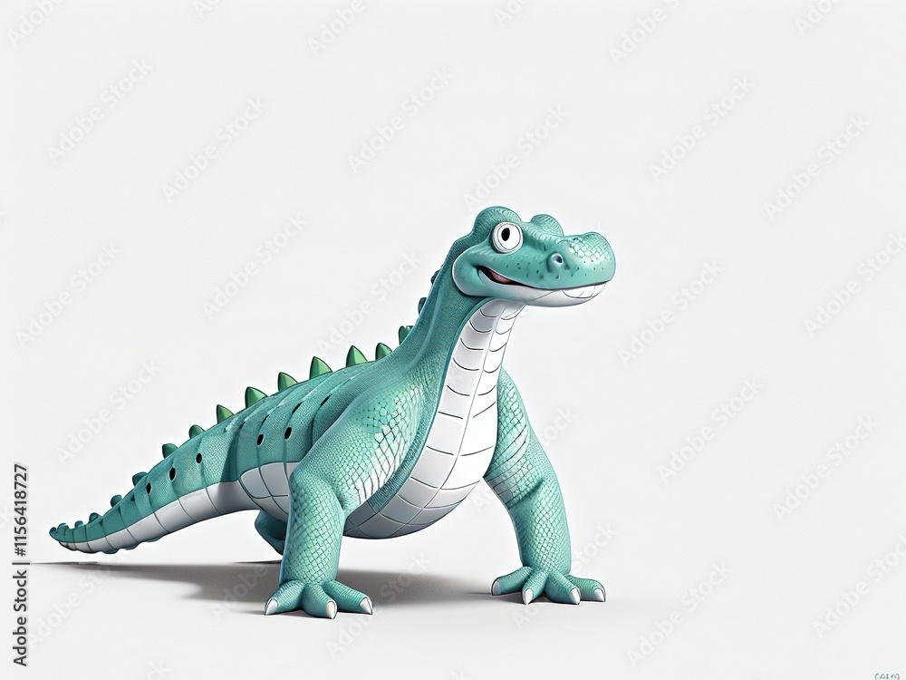 Obraz premium dinosaur toy isolated on white background