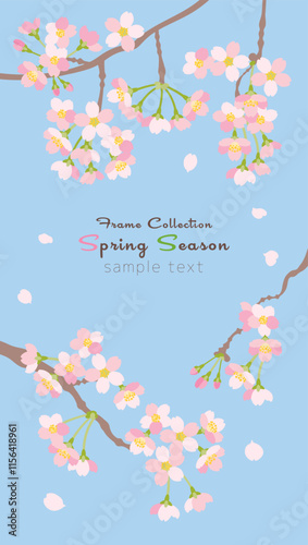 Frame Collection Spring Season 
cherry blossoms 4