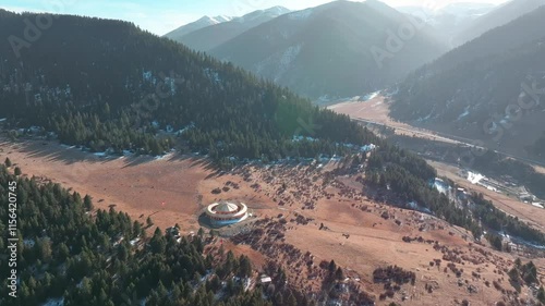 Tibetan village in the Tibetan plateau in West Sichuan