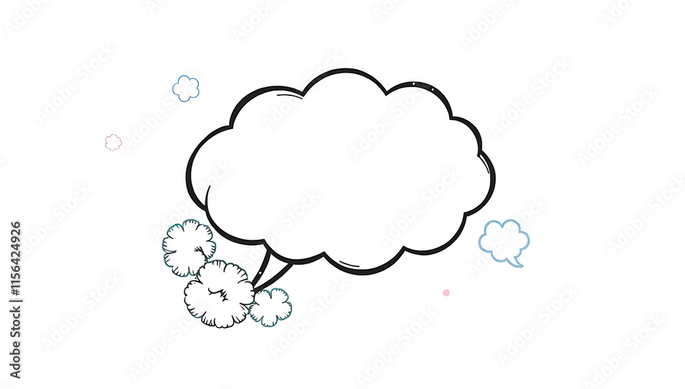 A comic-style thought bubble with smooth, rounded edges and soft pastel colors, surrounded by small cloud effects.
A comic-style thought bubble with smooth, rounded edges and soft pastel colors, surrounded by small cloud effects.