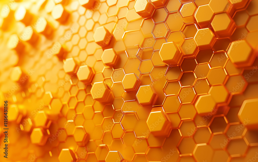 Honeycomb pattern close-up- golden hexagonal cells filled with thick, caramel-like liquid honey. Hyper-realistic texture, high resolution, sharp focus, showcasing intricate details and vibrant hues Honeycomb pattern close-up- golden hexagonal cells filled with thick, caramel-like liquid honey. Hyper-realistic texture, high resolution, sharp focus, showcasing intricate details and vibrant hues