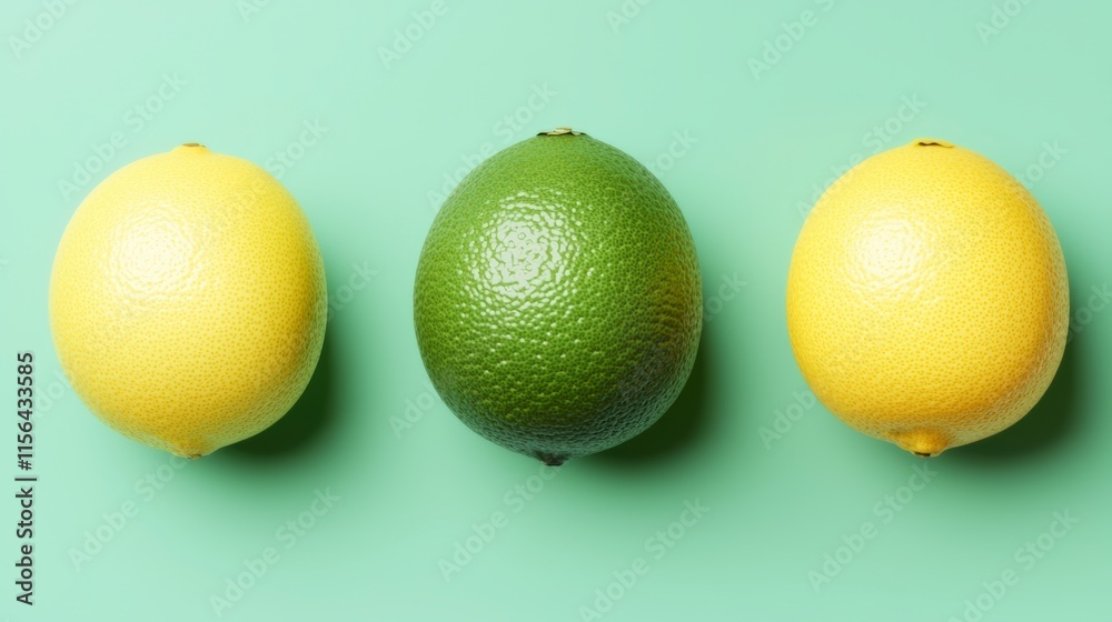 Fresh Citrus Fruits Lemons Limes Food Photography Fresh Citrus Fruits Lemons Limes Food Photography