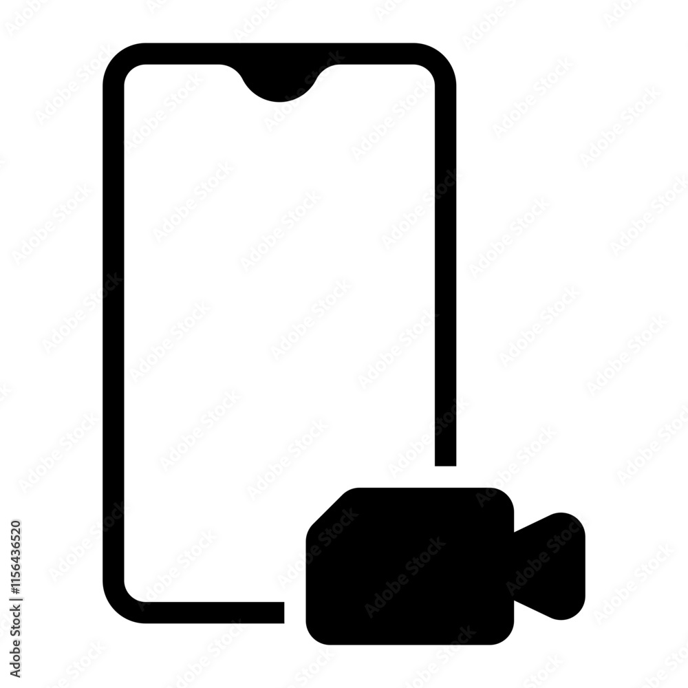 Fototapeta premium call glyph icon