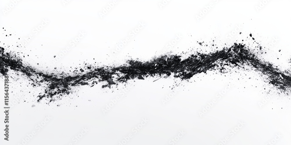 A striking abstract image featuring a dynamic black ink splash on a white background, showcasing textured artistic details. A striking abstract image featuring a dynamic black ink splash on a white background, showcasing textured artistic details.