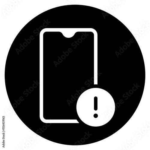 warning glyph icon