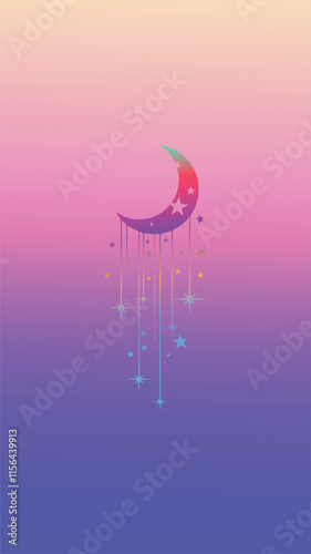 moon and stars wallpapers for mobile phones and backgrounds Wallpapers featuring foliage usually feature a natural and lush aesthetic
