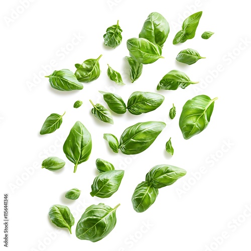 Close-up of fresh basil leaves culinary photography inspiration
