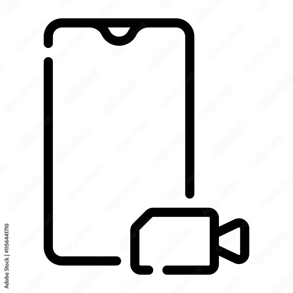 Obraz premium call line icon