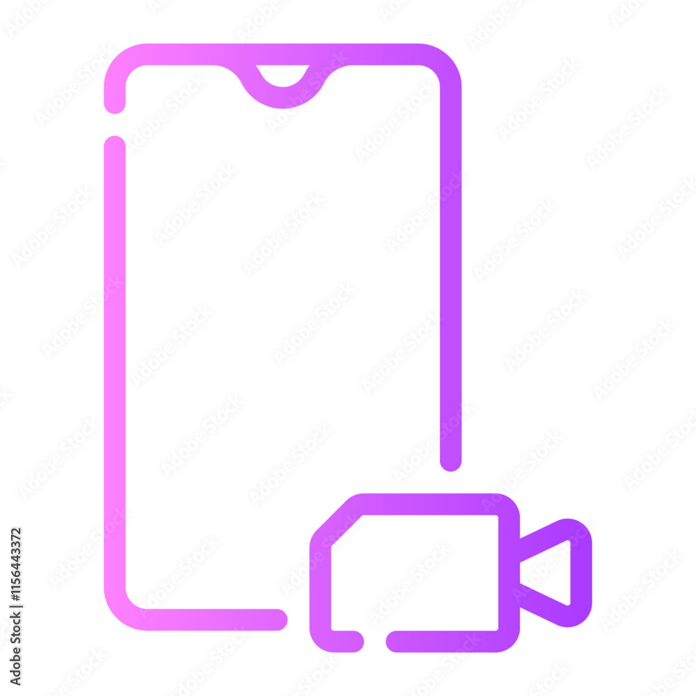 Fototapeta premium call gradient icon