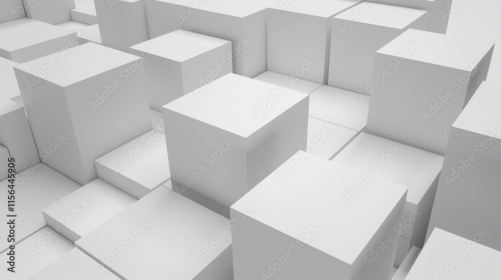 Exploring the 3D Minimalist Abstract Background Realm