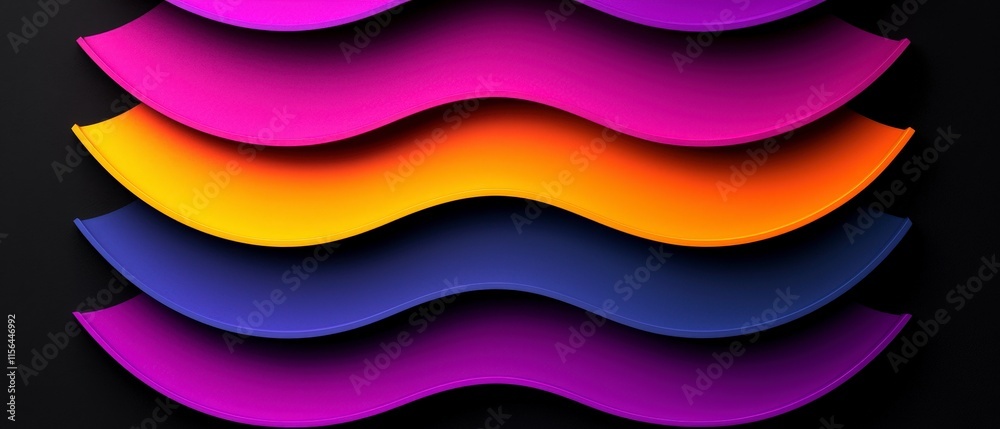 Obraz premium Abstract Colorful Waves Gradient Background Design
