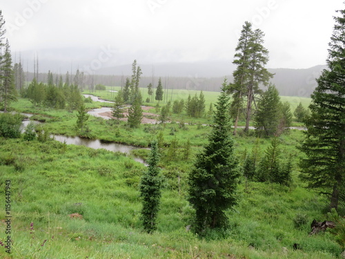 Принти на полотні Creeks in continental divide in Rocky Mountains, Colorado