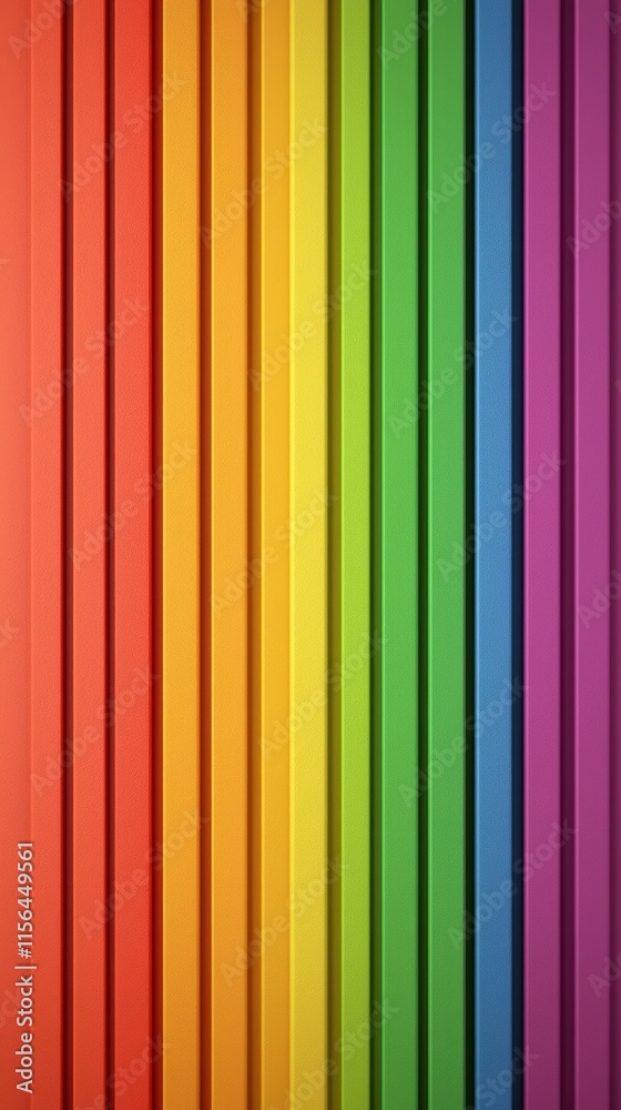 Obraz premium Colorful Rainbow Stripes Vertical Lines Gradient Texture Background