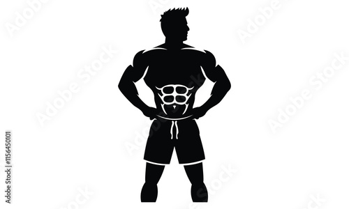 Gym boy Silhouette Art