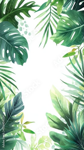 A beautiful green plant with a white background. The leaves are large and vibrant, and they are spread out in a way that creates a sense of depth and movement