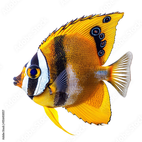 Butterfly Fish Isolated on Transparent Background photo