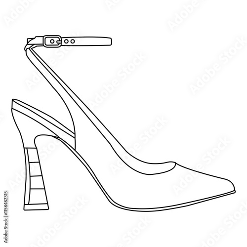 women and girl's Pointed Toe Sling back High Heels. These shoes combine classic style with a modern twist, featuring a sleek pointy toe design and a stylish sling back strap.