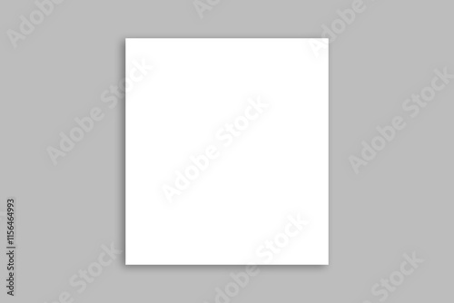 blank white frame, blank white paper 