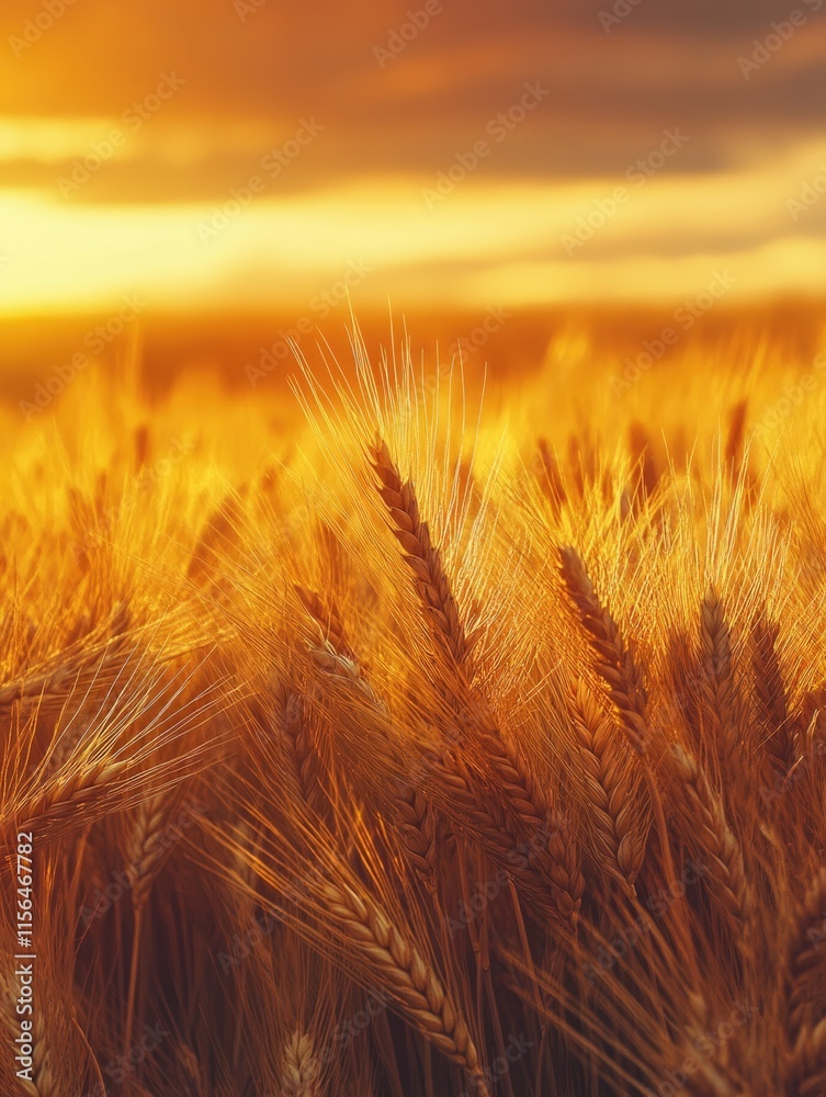 Field of Wheat at Sunset Field of Wheat at Sunset