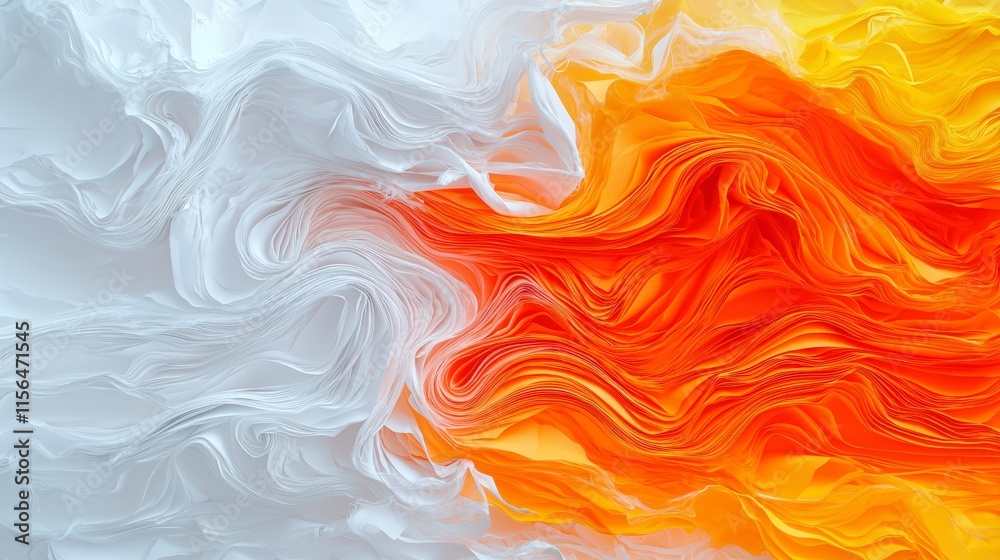 Abstract Orange and White Paper Texture Background Swirling Layered Artistic Design Abstract Orange and White Paper Texture Background Swirling Layered Artistic Design