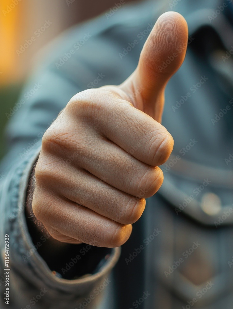 © MK - Person Giving Thumbs Up Close-Up © MK - Person Giving Thumbs Up Close-Up