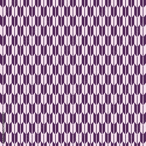 Japanese Pattern: Yagasuri Seamless Design - Purple Theme (矢絣 紫 和柄)