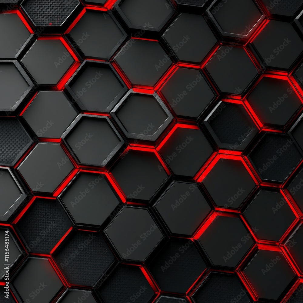 Luxurious dark background with carbon fiber hexagon texture. Modern background with metal lines. Abstract futuristic luxury red background. Luxurious dark background with carbon fiber hexagon texture. Modern background with metal lines. Abstract futuristic luxury red background.