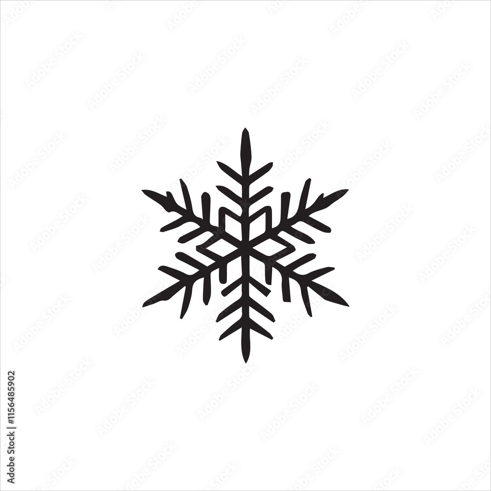 Obraz premium snowflake isolated on white background