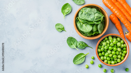 Fresh Greens and Carrots: A...
