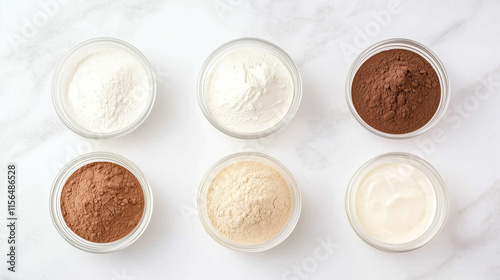 Baking Ingredients Flat Lay...
