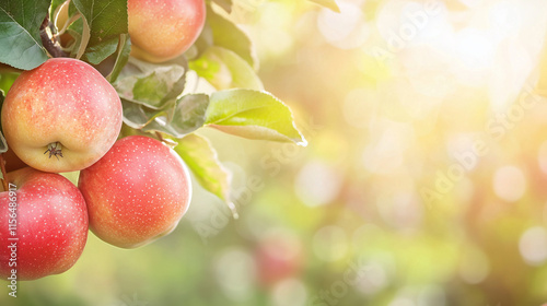 Sun-Kissed Apples:  A close...