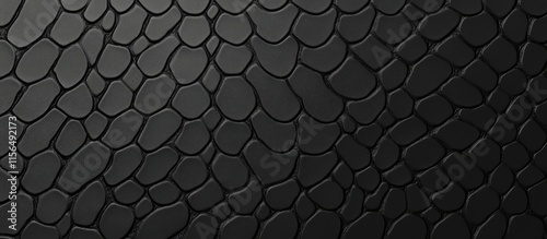 Wallpaper Mural Black Faux Leather Cobra Snake Pattern Texture Ideal for Backgrounds and Text Insertions with Ample Copyspace Available Torontodigital.ca