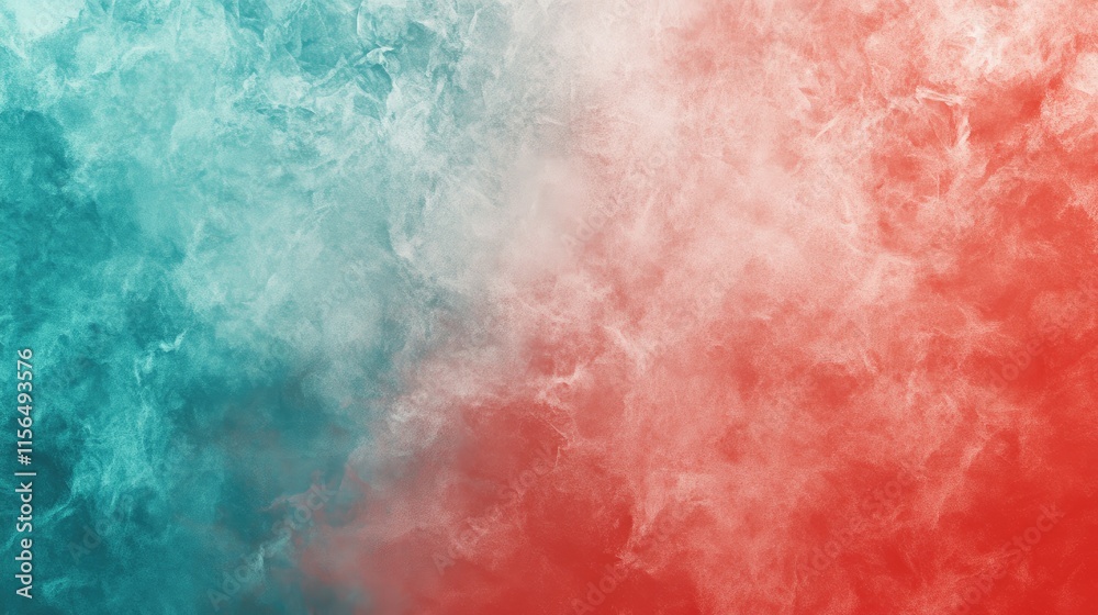 Fototapeta premium Aesthetic Blurred Abstract Light Red and Turquoise Background with Text Space for Creative Designs and Transparency Theme
