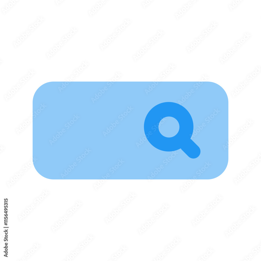 Naklejka premium search bar flat icon