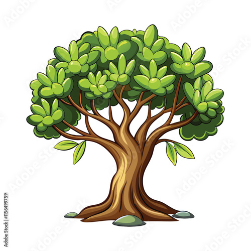 Beautifull tree vector colourful design