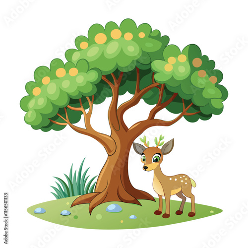 Beautifull tree vector colourful design