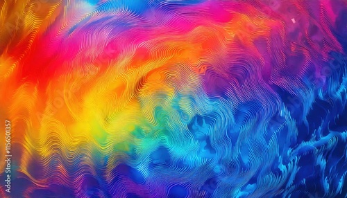 Wallpaper Mural Psychedelic Trippy Holographic Texture with Colorful Stains and Tie-Dye Effect Torontodigital.ca