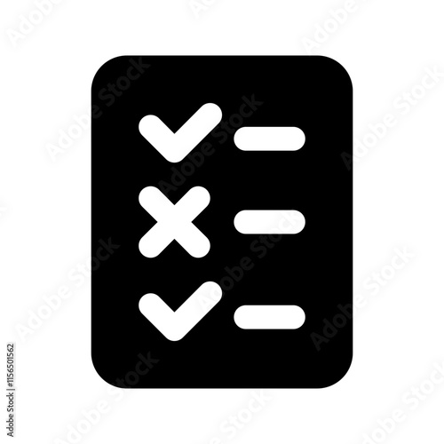 survey glyph icon