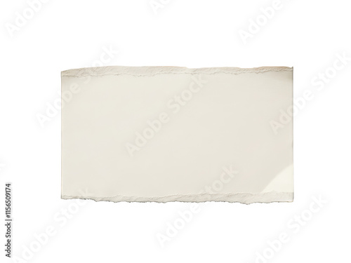 Torn paper with distressed edges and a textured perfect scrapbook isolated cut out on transparent png