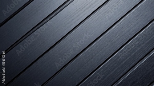 Dark Gray Diagonal Wooden Planks Texture Background photo