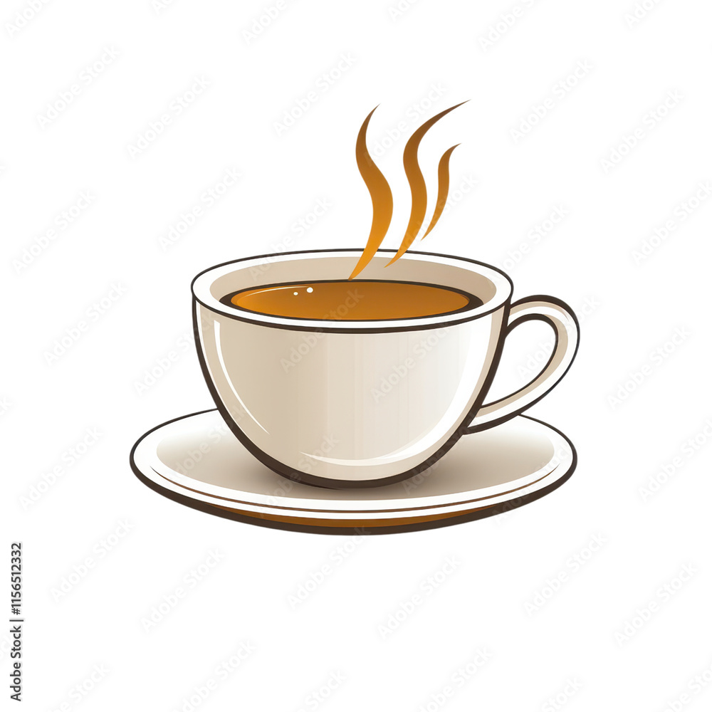 Hot Coffee Cup Steam Drink Morning Beverage Cafe Hot Coffee Cup Steam Drink Morning Beverage Cafe